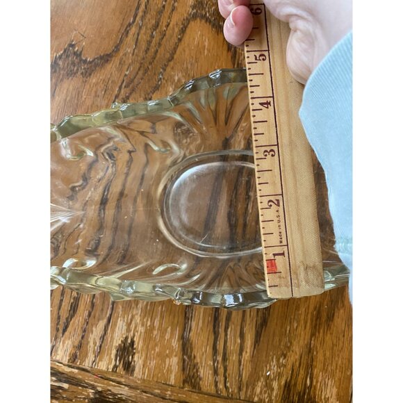 Vintage 1950s Jeannette Clear Glass Gondola Oblong 15" Centerpiece Bowl - Picture 8 of 8